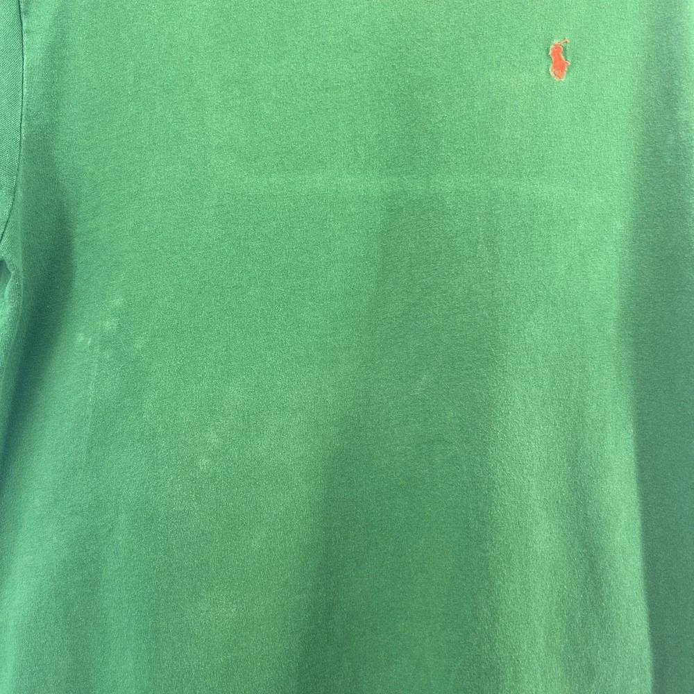 Vintage Ralph Lauren Polo Distressed‎ T Shirt Green Small
